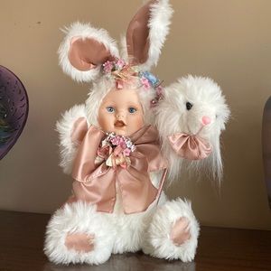 Bunny body with adorable baby girl face